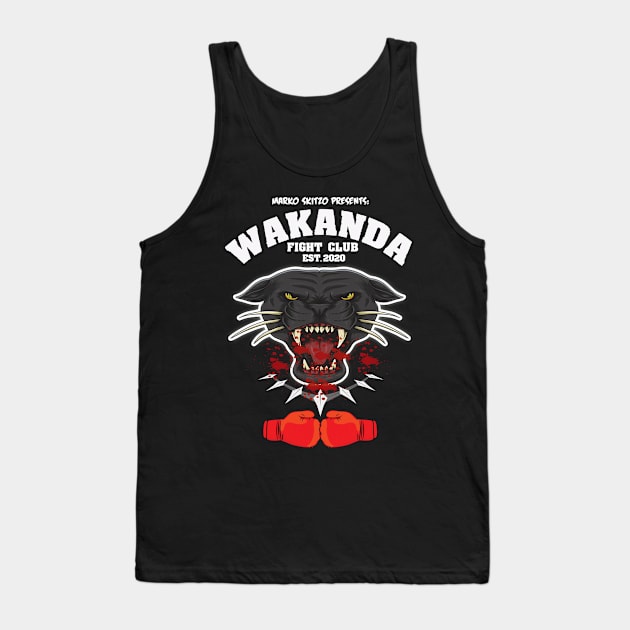 MARKO SKITZO X WAKANDA FIGHT CLUB Tank Top by MarkoSkitzo